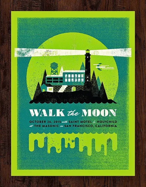 Walk the Moon w/ Saint Motel Oct 26th, 2015 SF Gig #/139 AP Poster Print