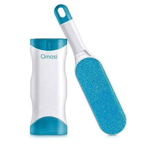 Omasi Brosse Anti Poils Animaux Chat & Chien - Brosse de Nettoyage Réutilisab...