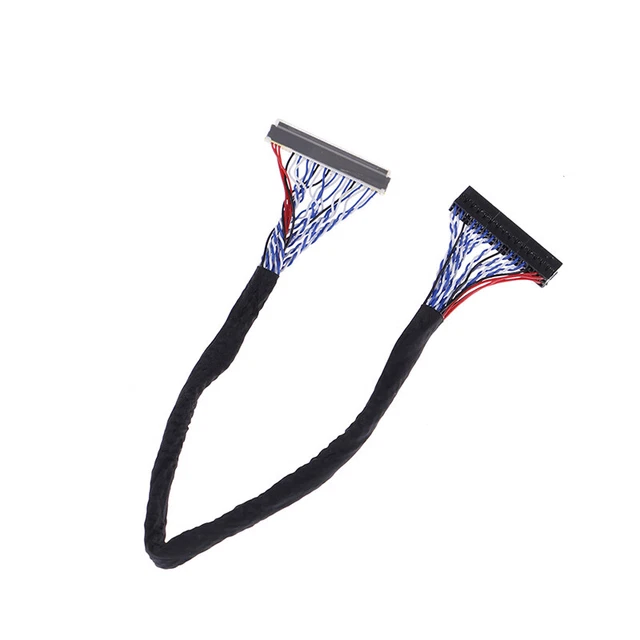 25cm 8 bit lvds cable fix-30 pin 2ch for 17-26inch lcd/led panel controller G  u