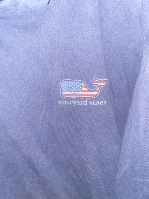 VINEYARD VINES MENS Long Sleeve Hoodie Shirt Size M Red White Blue ...