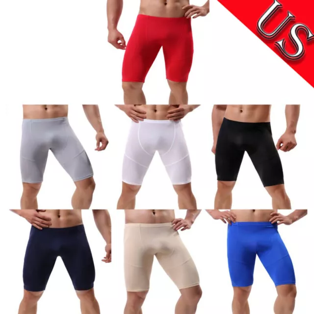 US Men's Shorts Sport Compression Underwear Breathable Athletic Fitness Shorts