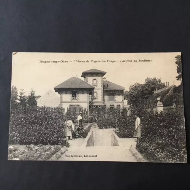 CPA NOGENT SUR OISE CHÂTEAU DE NOGENT LES VIRGES 1919 Antique Postcard