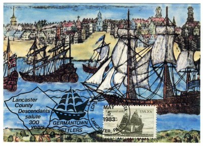 Concord 1683 May 5 1983 First German settlers landing in America 