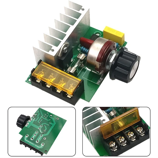 Régulateur de tension AC 220V, 4000W, Compact, Variable, vitesse, température, lumière, tension