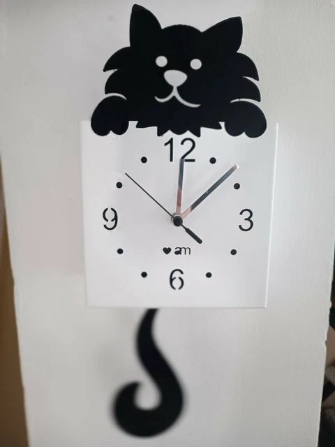 Orologio Gatto a Pendolo Arti & Mestieri cat pendulum wall clock
