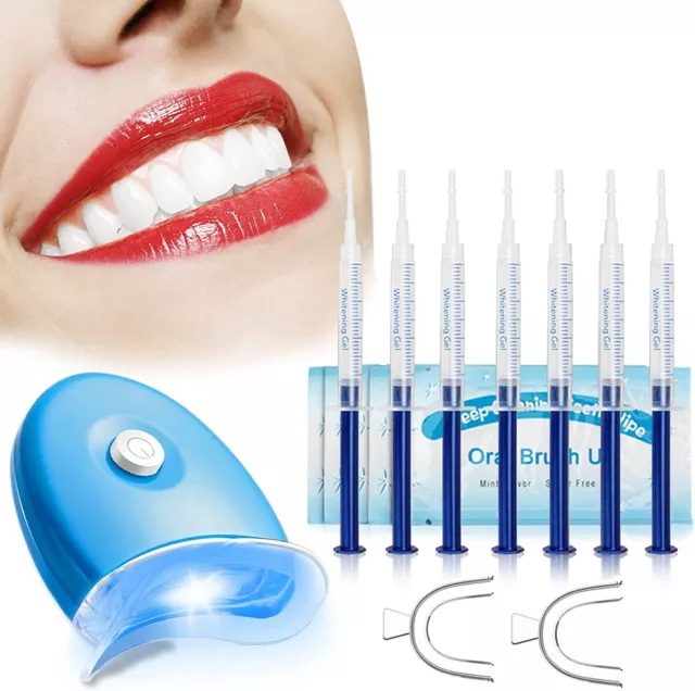 Kit Sbiancamento Denti, 10*3ML Gel Sbiancante Denti Led Professionale, Rimuove D