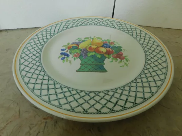 Villeroy & Boch China - BASKET - Round Serving Platter / Chop Plate 12 3/4"