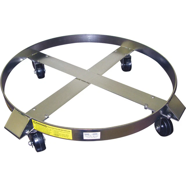 GRAINGER APPROVED 240198 Drum Dolly,6" H,85 gal. Drum Capacity