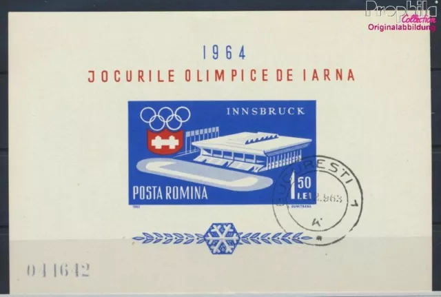 Romania block55 (complete issue) fine used / cancelled 1963 Olympics W (9934726