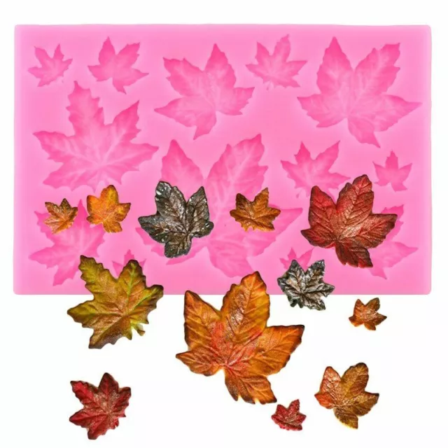 Leaf Silicone Mold 3D Leaves DIY Cake Decorating Tools Fondant Chocolate Mould