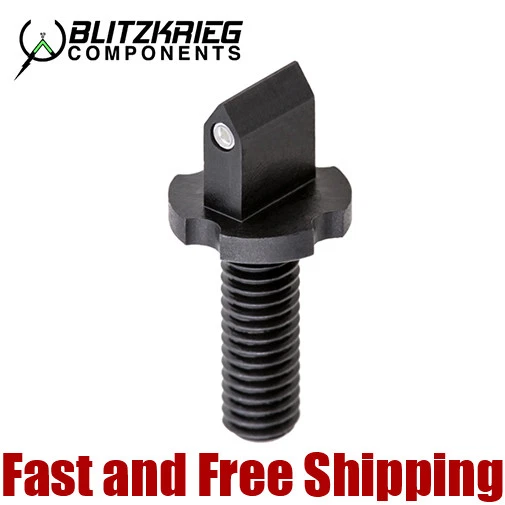 Blitzkrieg Components Precision Spike Front Sight Post Body Black w/ Dot