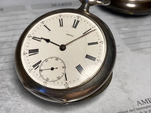 MONTRE A GOUSSET Omega Ancienne En Argent Massif EUR 86,00 - PicClick FR