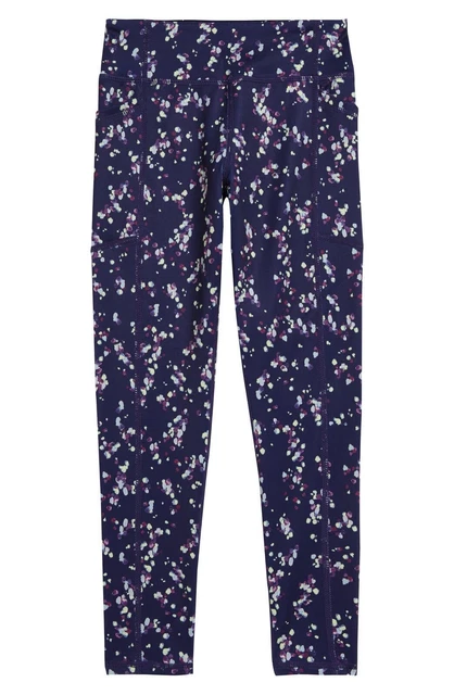 Zella Leggings Purple Dots Big Girls Sz 14 16 NEW NWT N15