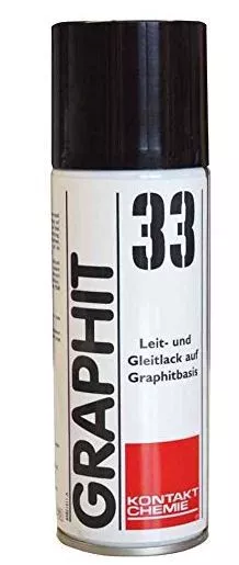 KONTAKT CHEMIE GRAPHIT 33 Leitlack 200ml Graphitspray Graphitlack Schmierspray