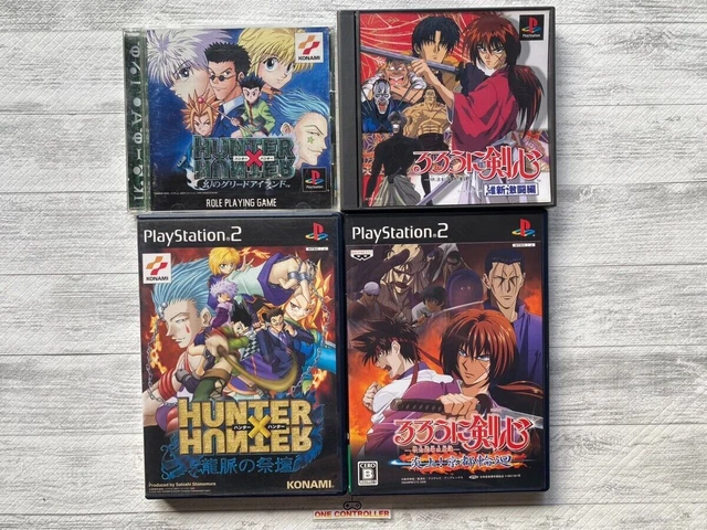 SONY PS 1 & 2 Hunter x Hunter & Rurouni Kenshin 4games set from Japan