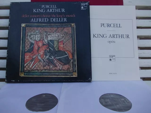 PURCELL: King Arthur > Sheppard Knibbs Elliot Bevan Deller /HM France stereo LPs