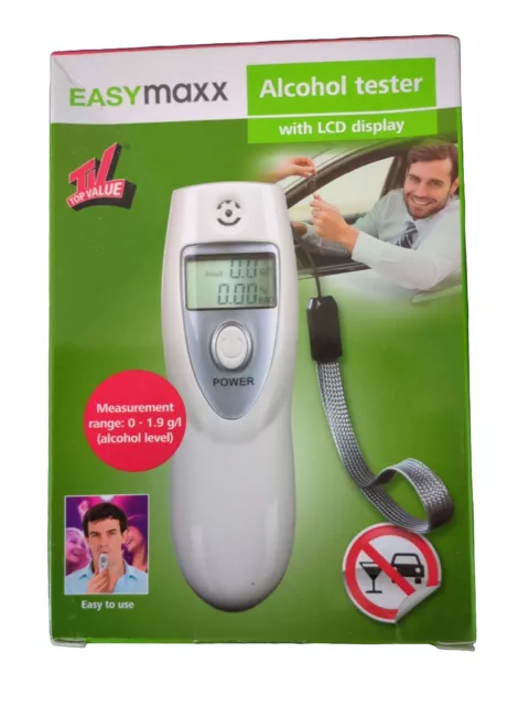 Police LCD Digital Breath Alcohol Analyzer Tester Breathalyzer Test Detector