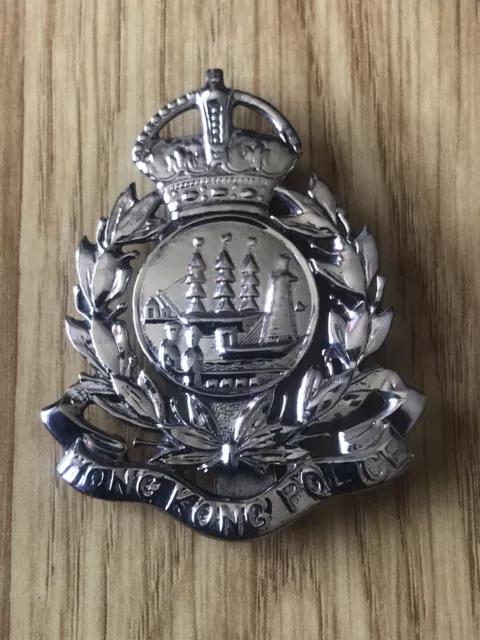 Original Hongkong Polizeikönige Kronenkappe Abzeichen - Dowler Birmingham