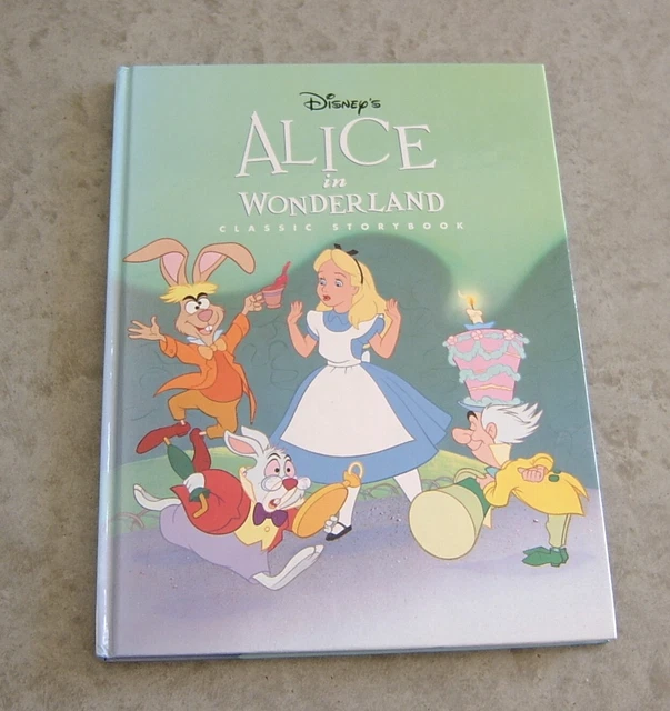 ALICE IN WONDERLAND Disney 1998 Hardcover Edition Mouseworks BOOK $18. ...