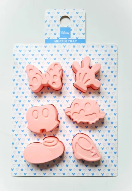 Bandeja de molde para hornear muffin de silicona en forma de Mickey Mouse rosa Primark