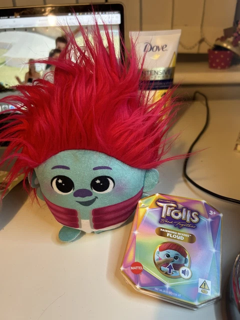 DREAMWORKS FLOYD TROLLS Band Together Hairmony Mixers Plush Toys With DREAMWORKS FLOYD TROLLS Band Together Hairmony Mixers Plush Toys With
