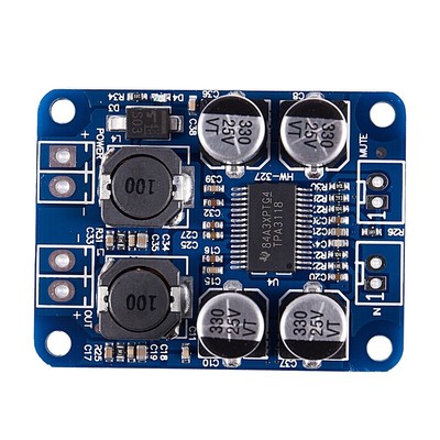 Module Amplificateur Numérique Mono TPA3118 60W - Alimentation DC 8-24V - Pour Haut-parleurs 4-8 Ohms - 13
