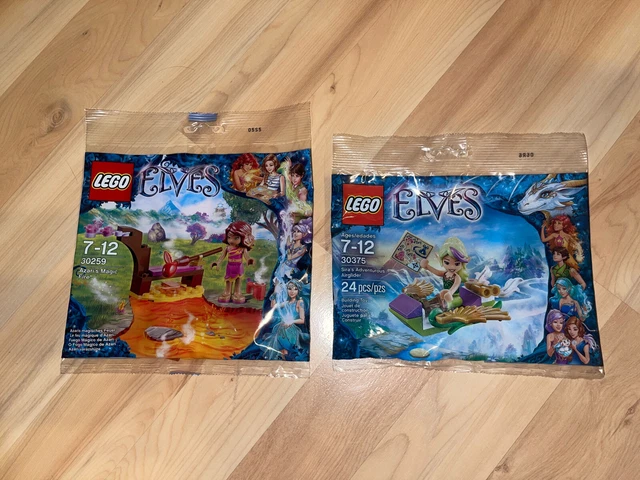 2X LEGO ELVES Polybag 30375 Siras Airglider 30259 Azaris Magic