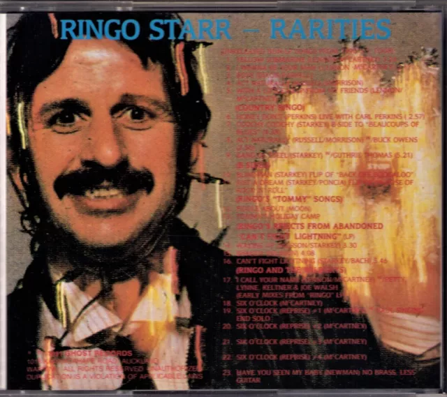 CD -Ringo Starr Beatles - RARITIES - Ghost # CD 53-38 New Zealand 1991 n.mint