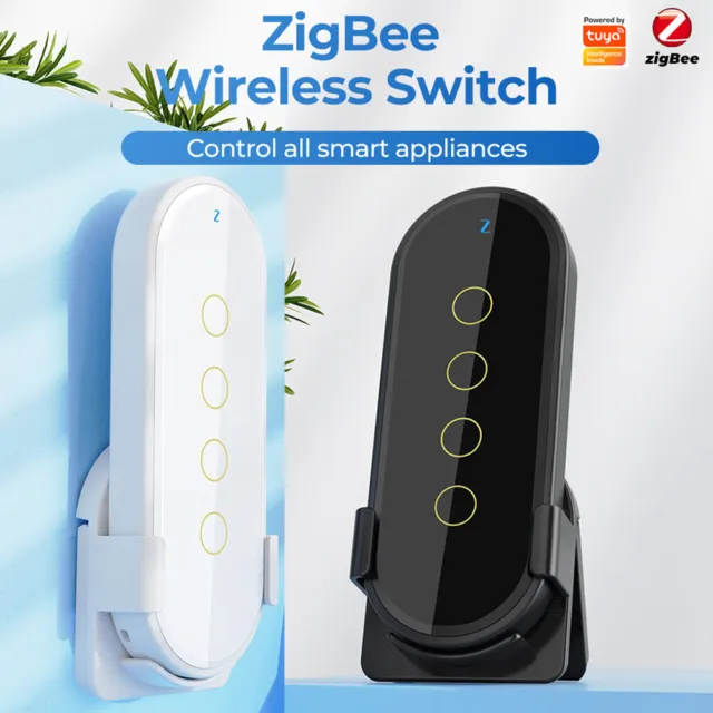Tuya ZigBee Touch Light Switch Fluorescence Function Smart Wireless Scene Switch 3