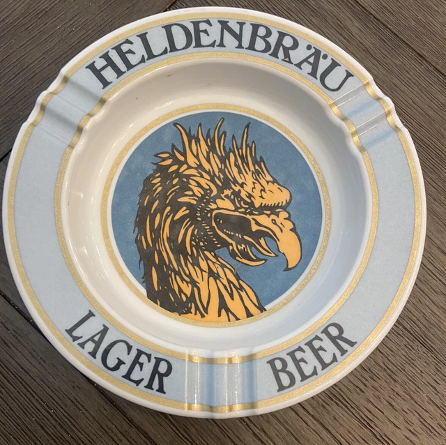 Vintage Heldenbrau Lager Beer Ashtray