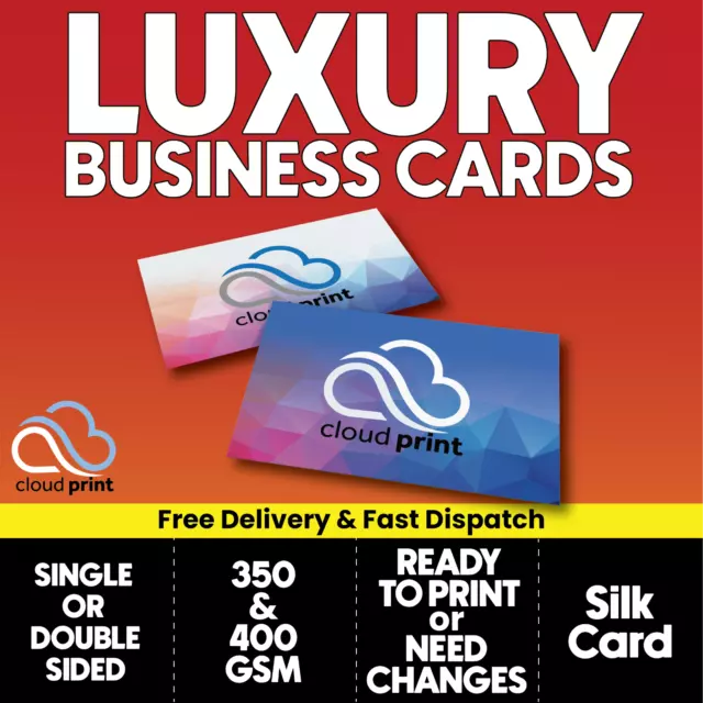 Luxury Business Cards Personalised Printed Business Cards 350&400gsm Both Sides