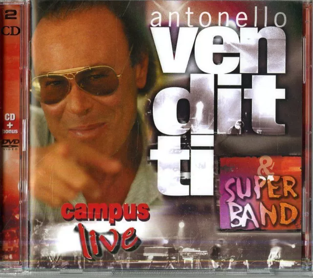 Antonello Venditti "Campus Live" Raro Cd + Dvd Fuori Catalogo - Mint