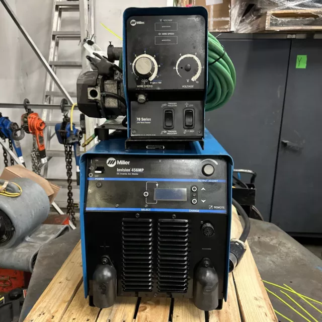 Miller Invision 456mp 70 Series  Feeder MIG Welder (01