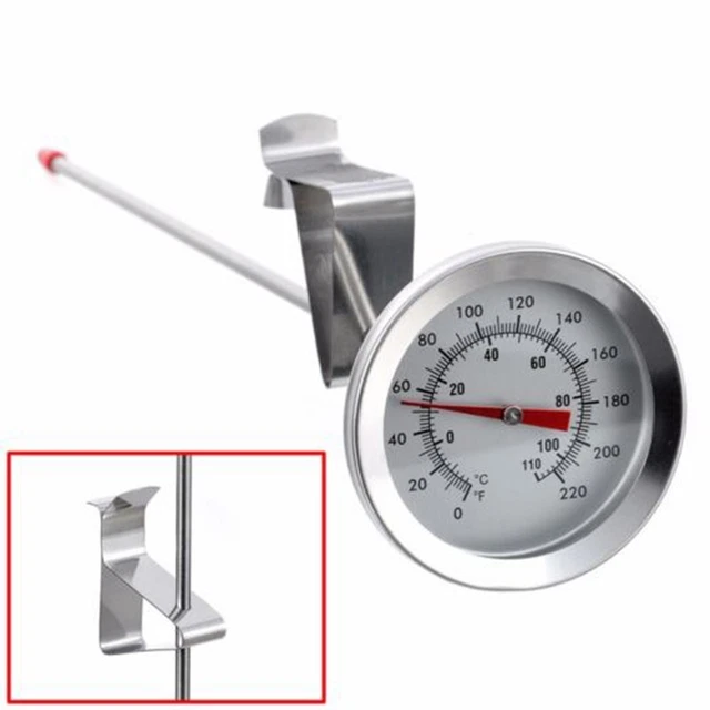 0-220 F Thermomètre à sonde Clip 35 cm Infusion Bouilloire / purée Durable
