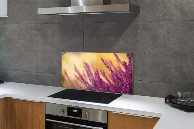 Tulup Küchenrückwand Spritzschutz aus Glas 100x50 flowers