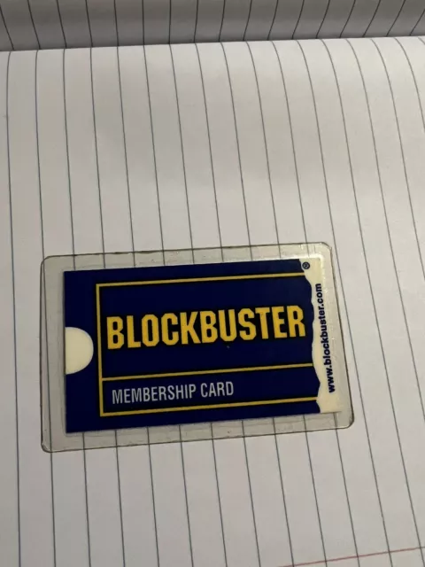 Vintage Blockbuster Video Membership Card 1998 Laminated Akron Ohio
