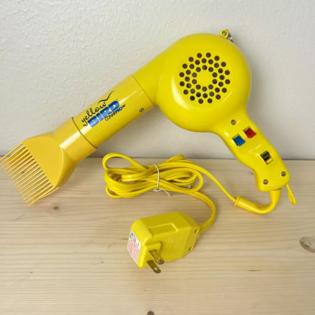 Conair Pro Yellow Bird Hair Dryer Model 5B075W Electric 125V 1875W Tested Works