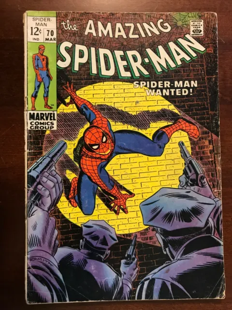 Amazing Spider-Man #70 (Marvel 1969) Romita Cover 1st Vanessa Fisk (Cameo)