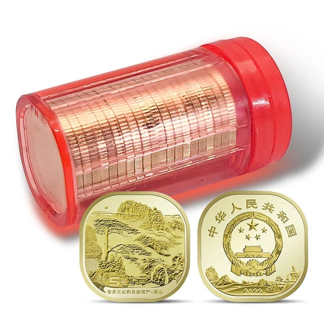 Lot 20 PCS, China 5 Yuan Coin, New Arrival, Huangshan Mountain. 2022, UNC