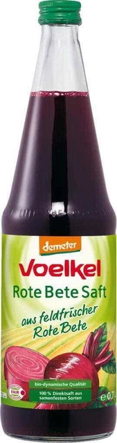 Succo di barbabietola Demeter Bio Voelkel succo di barbabietola 10 x 700 ml NUOVO MHD 19/09/24