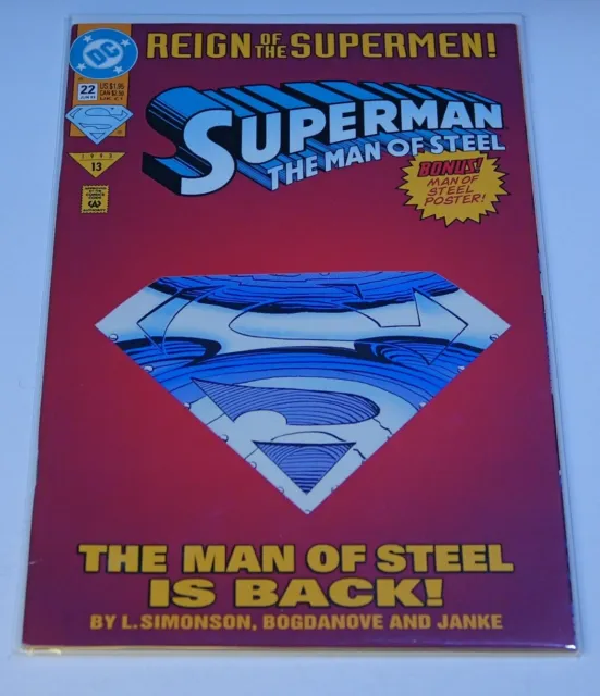 DC Comics Reign Of The Supermen Superman The Man Of Steel # 22 June 1993