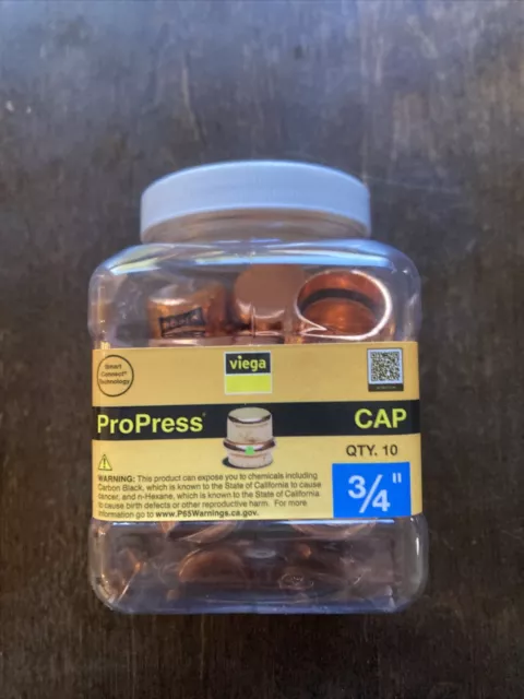 Viega ProPress 3/4" Cap 10pk