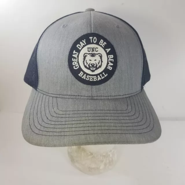UNC University of Northern Colorado Bears Snapback Hat Mesh Baseball Gray