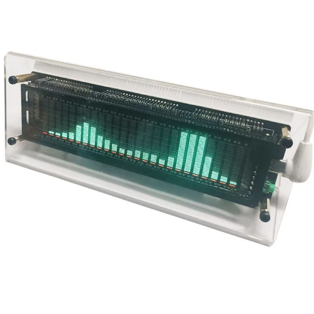 Analyseur De Spectre à 14 Segments Double à 7 Segments, Indicateur De Niveau De Liquide, Musique Spectre Lumière LED Lampe Acrylique Post VU