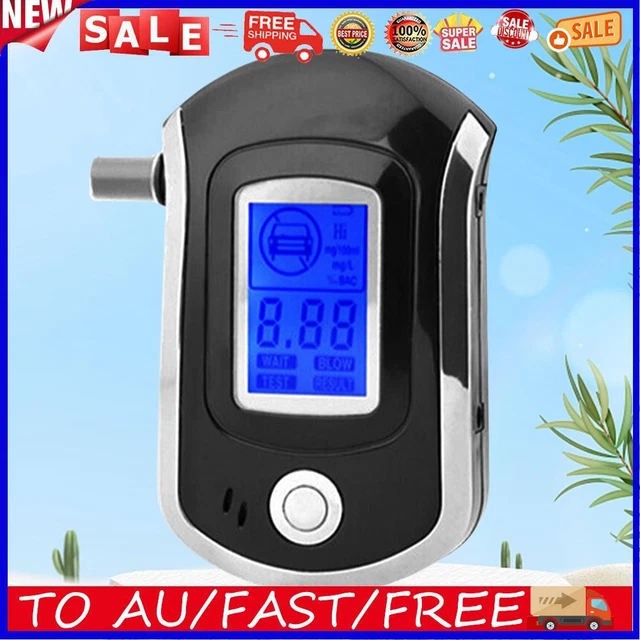 Handheld Alcohol Analyzer Mini Alcohol Breathalyzer LCD Display Battery Powered