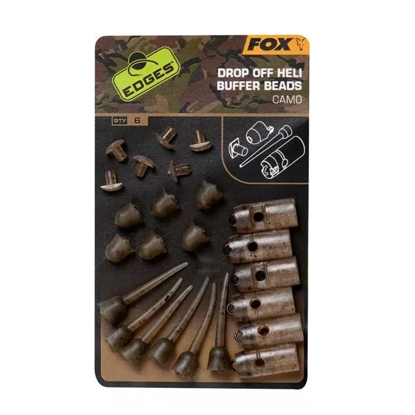 Fox Edges Camo Drop Off Heli Buffer Bead Kit Fishing Carp