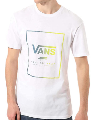 Vans Men'S STAMPA BOX T-shirt, Bianco (bianco-ZOLFO PRIMAVERA ynl) Taglia Small-XL