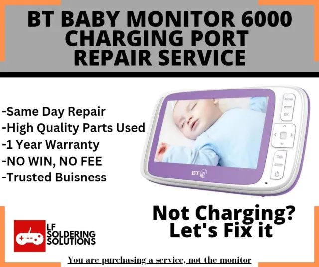 BT baby monitor 6000 Charging Port Repair Service