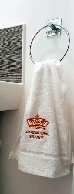 Personalised Embroidered towels Name with Crown Gift Christmas Birthday present