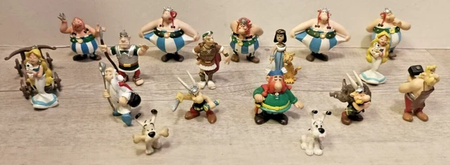 Plastoy Figurine Chibi Falbala Et Idéfix Astérix - Collection Rose - Statuette Peinte Main
